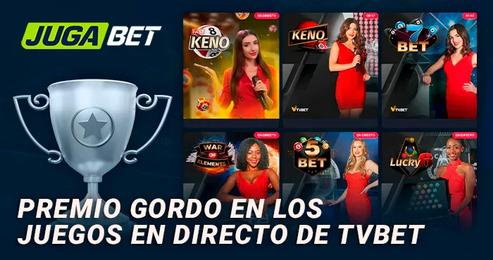 Premio Gordo en los juegos en directo de TVBET
