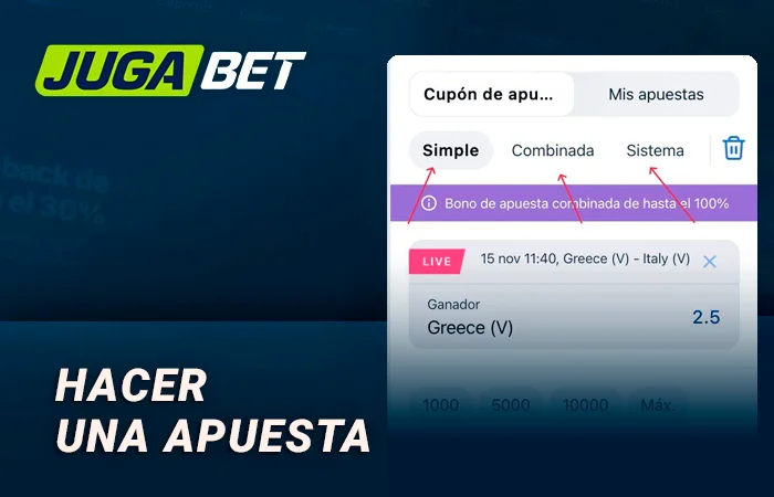 Hacer una apuesta
