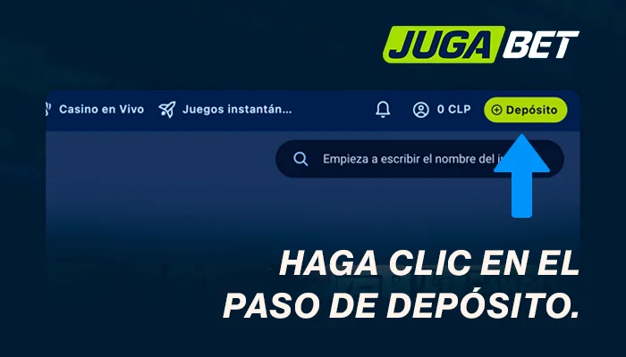 Haga clic en el paso de depósito